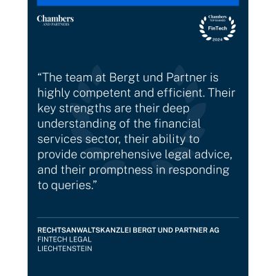 Chambers Fintech quote Bergt Law Band 1